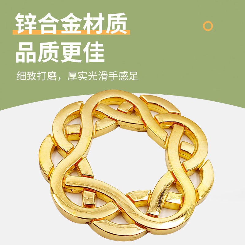 Puzzle Luban Lock Zinc Alloy Intelligence Unlock Buckle Kong Ming Lock Tiktok Nine-Chain Unlock Educational Toys - Image 5